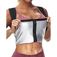 Waist Trainer for Women,Zipper Corset Body Shaper for Tummy Control Neoprene Cincher Sweat Sauna Vest Tank Top