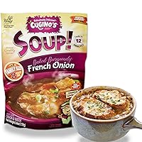 Cugino's French Onion Soup Mix, 2 Pack, Traditional Baked Burgundy Homemade Taste with Fresh Herbs and Spices, Cooks in 12 Minutes, Made in the USA