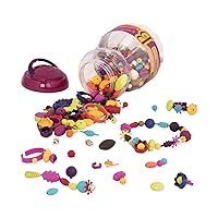 B. toys – Pop Arty! 500 Pcs- Jewlery Making Kit- Creative Pop Snap Bead Set for Kids –DIY Craft Jewelry Making Kit –Necklaces, Rings, Bracelets – 4 Years +