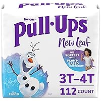 Pull-Ups New Leaf Boys' Disney Frozen Potty Training Pants, 3T-4T (32-40 lbs), 112 Ct (4 packs of 28), Packaging May Vary