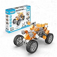 Engino Inventor Mechanics Quad Bike Construction Toy for Ages 7+, Includes 5 Bonus Models