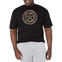 Marvel Big & Tall Avengers Classic Captain Camo Men's Tops Short Sleeve Tee Shirt