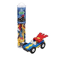 PLUS PLUS - Color Cars Tube - Hero - 200 Pieces, Construction Building Stem/Steam Toy, Interlocking Mini Puzzle Blocks for Kids