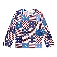 Boys Long Sleeve Swim Shirt Rash Guard Swimsuit Sun Protection Shirt for Toddler