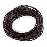 TheBeadChest 1.5mm Dark Brown Round Leather Cord (15ft)