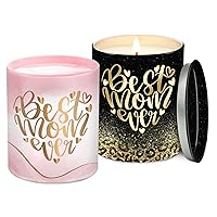 Mothers Day Gift Set - Pack of 2 10oz Scented Candles, Mother's Day Gifts for Women, Mom, Nana, Grandma, Birthday Gifts for Mom, Aunt, Sister Gift Ideas
