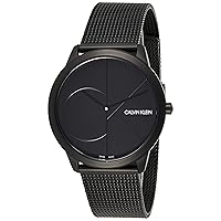Calvin Klein Herren Analog Quarz Uhr mit Edelstahl Armband K3M514B1
