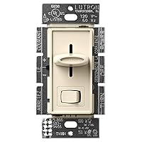 Lutron Skylark LED+ Dimmer Switch for Dimmable LED, Halogen and Incandescent Bulbs | 150W/Single-Pole or 3-Way | SCL-153P-AL | Almond