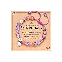 UPROMI Happy 8th/9th/10th/11th/12th/13th/14th Birthday Gifts for Girls Bracelet