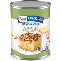 Duncan Hines Comstock Pie Filling & Topping, Apple, 20 Ounce (Pack of 12)