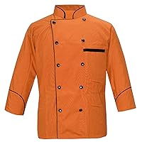 Designed PN-71 Men's Chef Coat/Chef Jacket Black Piping Chef Jacket Multi-Color