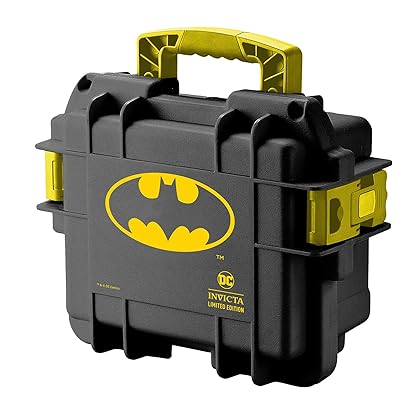 Invicta Batman 3 Slot Grey and Yellow Impact Dive/Collector Case