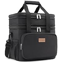 Lifewit Lunch Box for Men Women, Large Insulated Soft Cooler Bag, Leakproof, 21L Capacity, Black