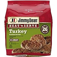 Jimmy Dean Heat 'N Serve Turkey Sausage Patties, 26 Count