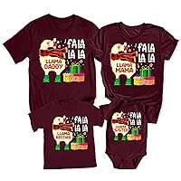 Matching Family Christmas Llama Buffalo Plaid T-Shirt
