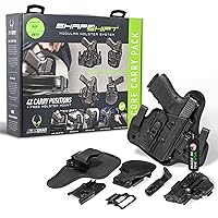 Alien Gear Shapeshift 4 in 1 Holster - IWB, Appendix, OWB Paddle, and OWB Belt Slide Included - Concealed and Open Carry - Tuckable - Right/Left Hand Draw
