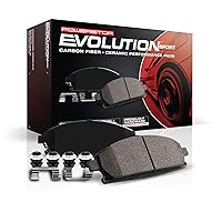 Power Stop Z23-2173 Front Z23 Evolution Sport Carbon Fiber Infused Ceramic Brake Pads with Hardware