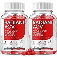 (2 Pack) Radiant ACV Gummies Radiant Keto ACV Gummies Vegan, Non GMO, Radiant Keto ACV Gummy s (120 Gummies)