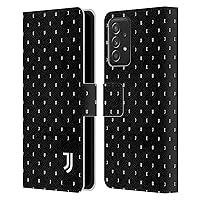Head Case Designs Officially Licensed Juventus Football Club Black Logo Type Pattern Lifestyle 2 Leather Book Wallet Case Cover Compatible with Samsung Galaxy A53 5G (2022)