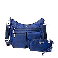 Baggallini Modern Everywhere Bagg - Water-resistant Lightweight Hobo Crossbody Bag for Women - Easy-Access Phone Pocket