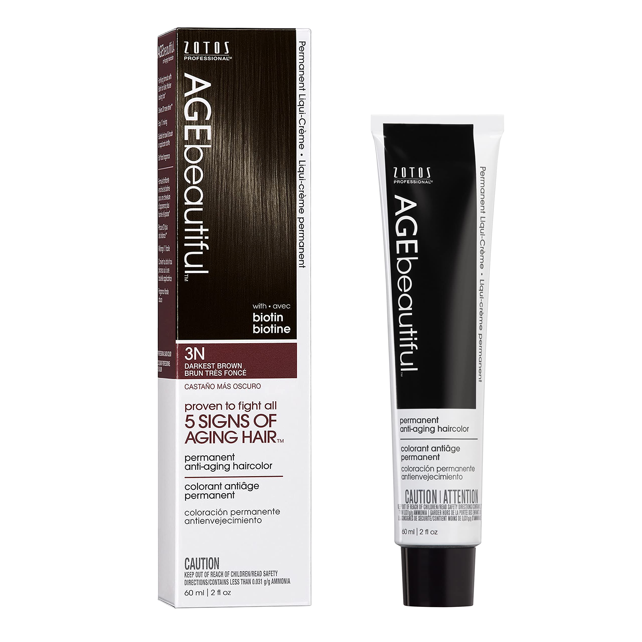 AGEbeautiful Permanent Liqui Creme Hair Color Dye | 100% Gray Coverage | Anti-Aging | Professional Salon Coloring