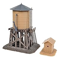 HO Scale Model Water Tower and Shanty
