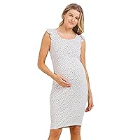 LaClef Women's Maternity Casual Bodycon T Shirt Dress