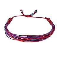 Chronic Migraine Awareness Bracelet Red Purple Bracelet for Raynauds DSRCT Cancer Round Cell Tumor Headache by RUMI SUMAQ Awareness Jewelry