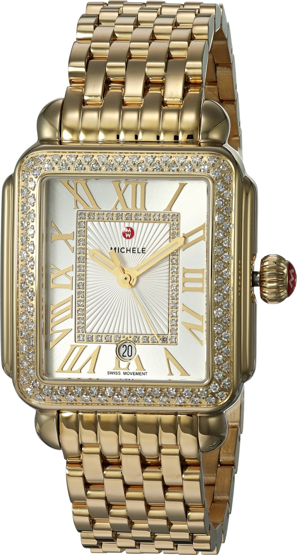 Michele Deco Madison Watch Gold Gold One Size