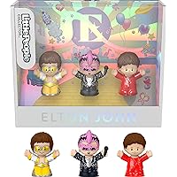 Little People Collector Elton John Special Edition Figure Set in a Display Gift Package for Adults & Fans, 3 Concert Figures