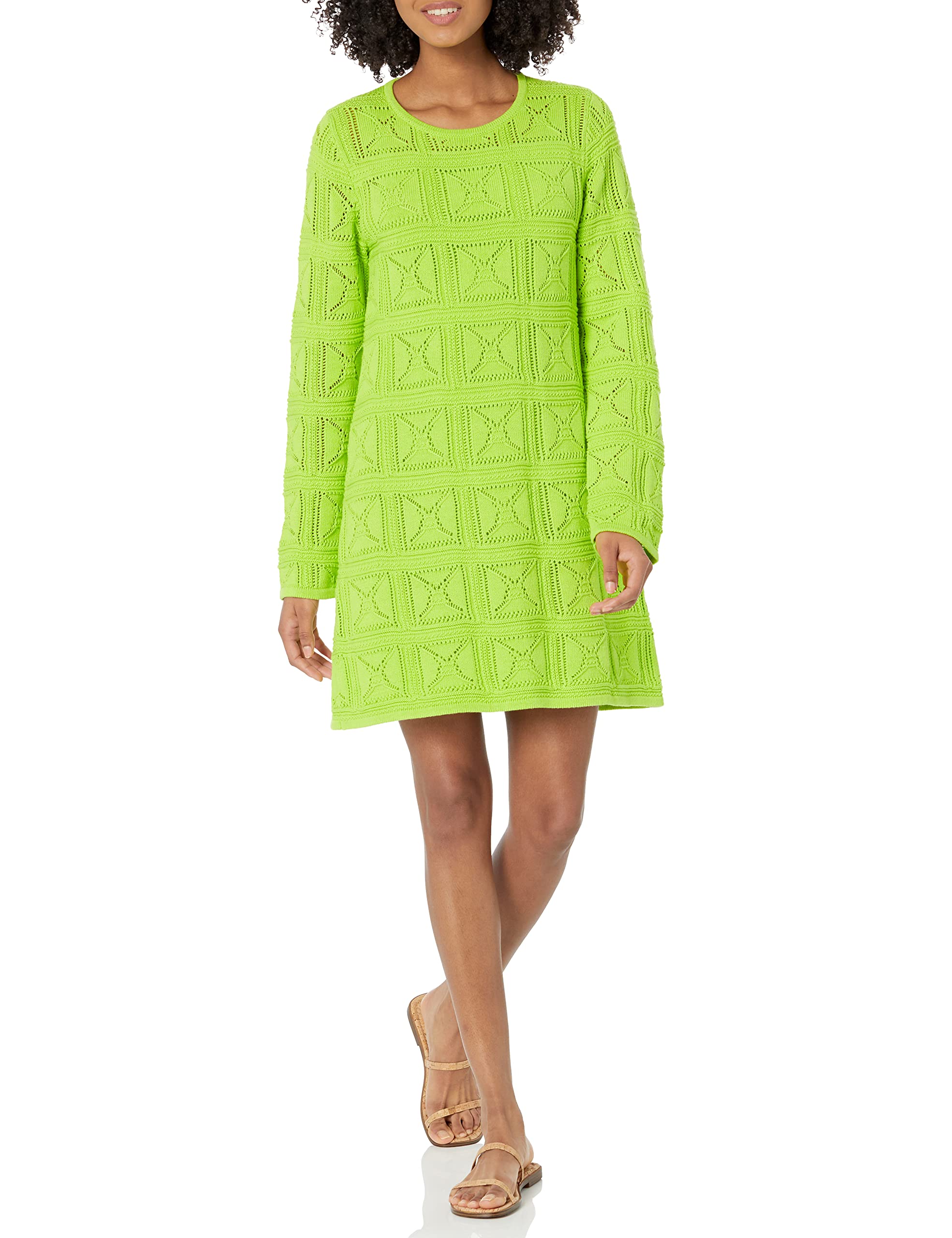 The Drop Women's Laney Crochet Micro Mini Dress