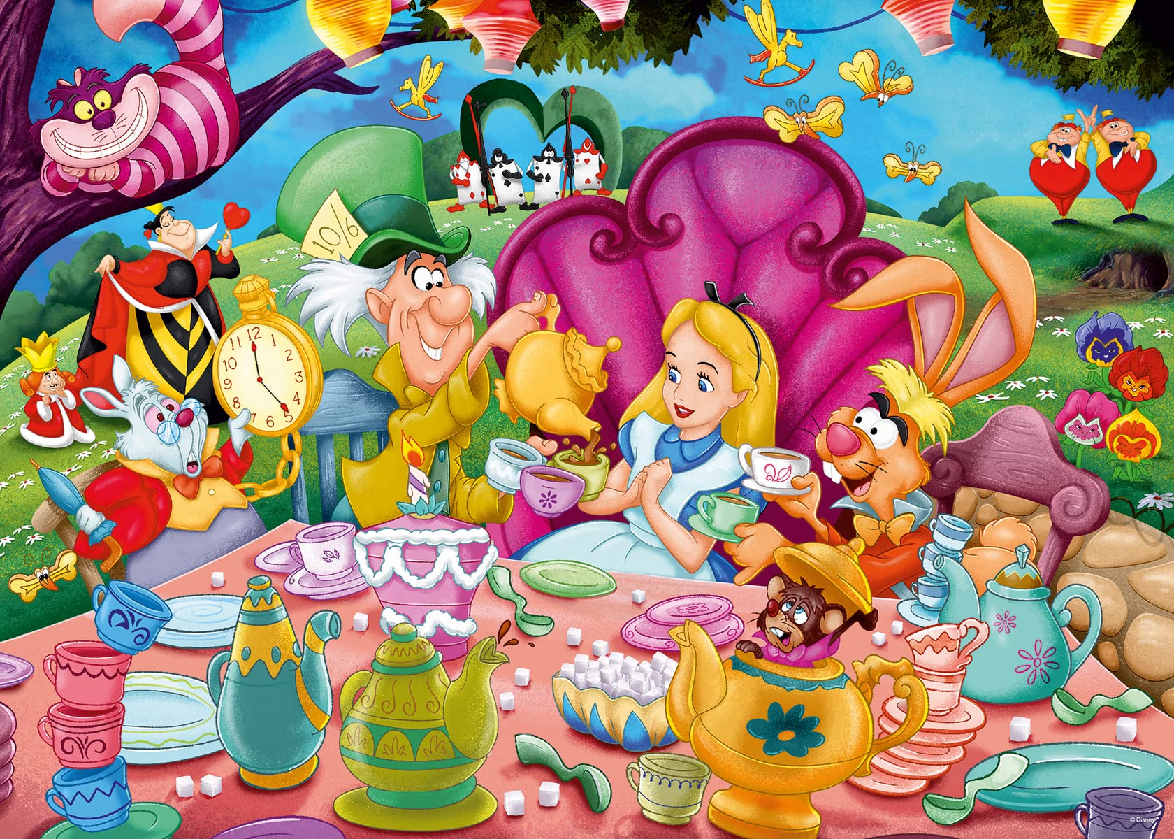 Ravensburger Alice in Wonderland 1000 Piece Jigsaw Puzzle for Adults - 16737 - Every Piece is Unique, Softclick Technology Means Pieces Fit Together Perfectly