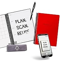 Rocketbook Planner & Notebook, Fusion : Reusable Smart Planner & Notebook | Improve Productivity with Digitally Connected Notebook Planner | Dotted, 6
