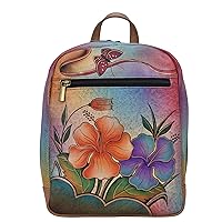 Anna by Anuschka Hand Painted Women’s Genuine Leather Medium Backpack