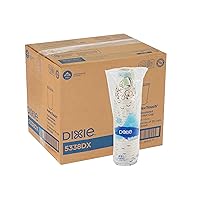 Dixie PerfecTouch 8 oz. Insulated Paper Hot Coffee Cup by GP PRO (Georgia-Pacific), Coffee Haze, 5338DX, 500 Count (25 Cups Per Sleeve, 20 Sleeves Per Case)