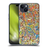 Head Case Designs Officially Licensed Where's Waldo? Hidden Wally Illustration Graphics Soft Gel Case Compatible with Apple iPhone 15 Plus