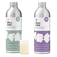 Dirty Labs | Laundry Detergent Scented Kit | Signature & Murasaki | 2x 32 Loads | Hyper-Concentrated | High Efficiency & Standard Machine Washing | Nontoxic, Biodegradable