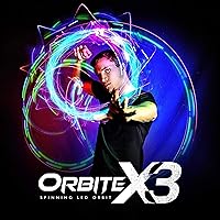 EmazingLights 4-LED Spinning Orbit: Orbite-X3 Lightshow Orbital Rave Light Toy