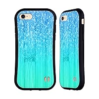 Head Case Designs Officially Licensed PLdesign Blue Green Sparkly Bamboo Hybrid Case Compatible with Apple iPhone 7/8 / SE 2020 & 2022