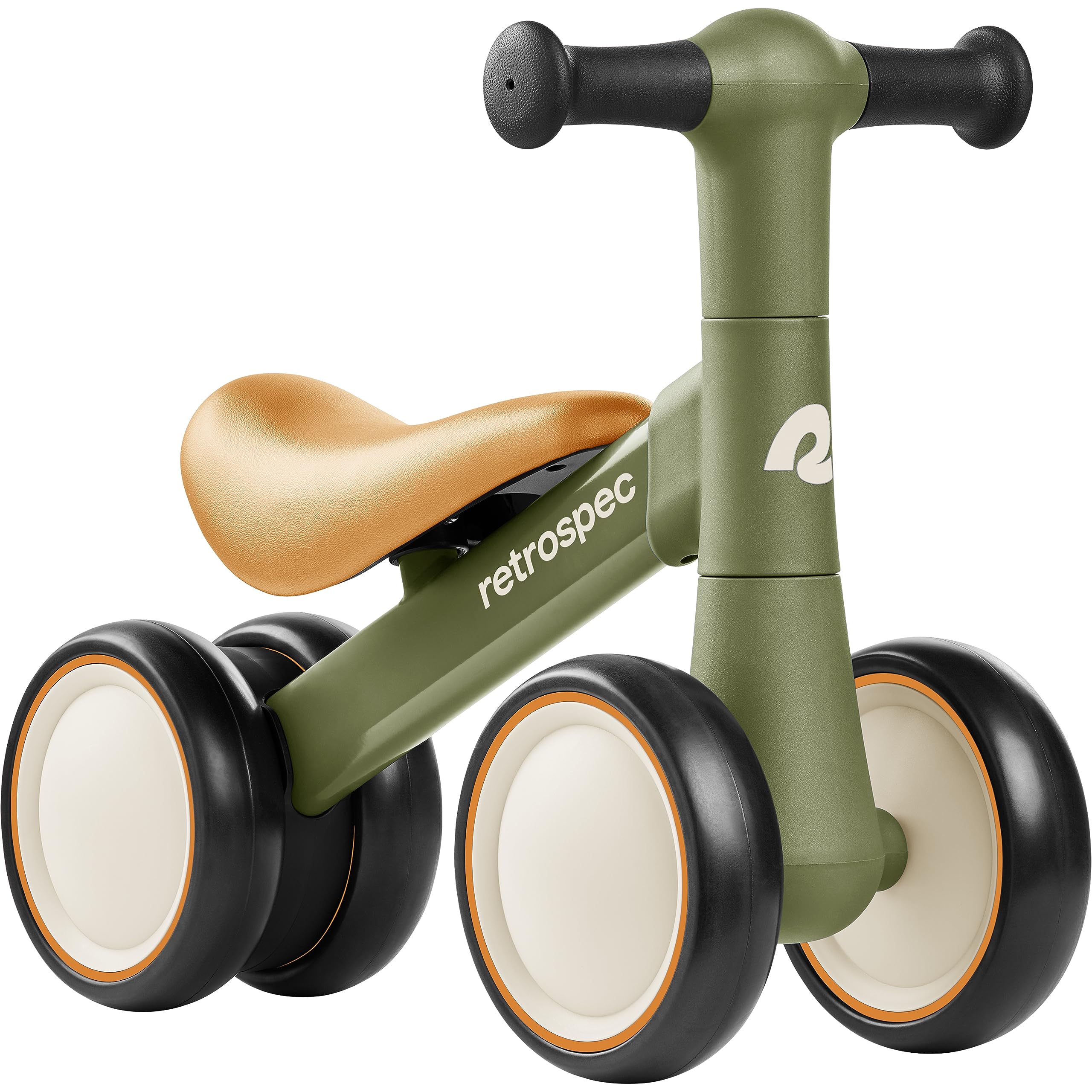 Retrospec Cricket Baby Walker Balance Bike with 4 Wheels for Ages 12-24 Months - Toddler Bicycle Toy for 1 Year Old’s - Ride On Toys for Boys & Girls