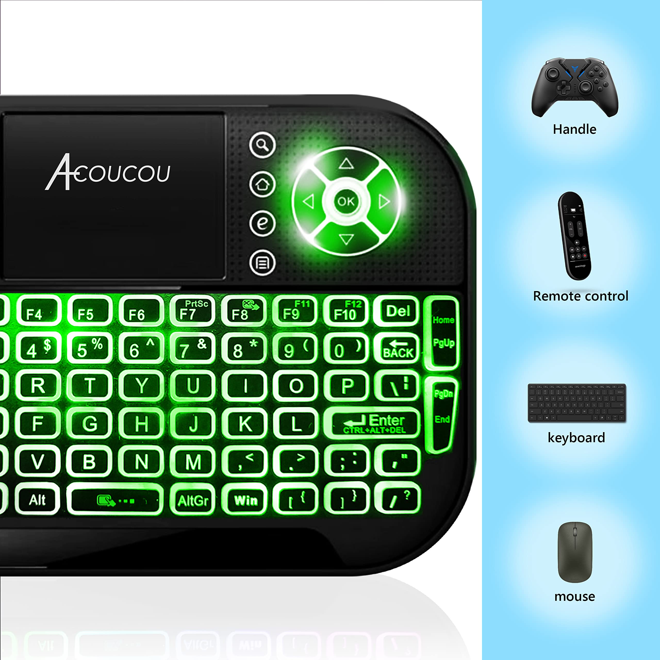 Mua Backlit 24ghz＆bluetooth Mini Keyboard Upgrade Acoucou Mini Wireless Keyboard With 6890