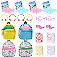 Aniwon 8PCS Doll Backpack for Doll Bags, Cute Zipper Backpack Mini Doll Bag  Doll Accessories for Doll Backpack Doll Accessories