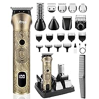 Beard Trimmer for Men, Cordless Hair Clippers, Electric Razor Shavers for Men, Shaving Kit for Mustache Body Nose Ear Hair Facial, 7 in 1 Beard Grooming Kit Fathers Gifts for Dad