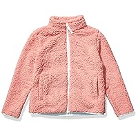 Amazon Essentials Girls and Toddlers' Sherpa Fleece Full-Zip Jacket