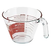 Pyrex 4-Cup Glass Measuring Cup, Read From Above Graphics