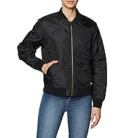 Dickies Women Quilted Bomber Jacket, Black v1, X