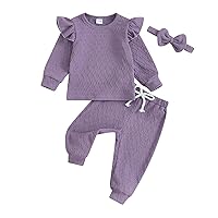 Newborn Baby Girl Clothes Daisy Outfit Long Sleeve Sweashirt Tees Tops Pants Infant Toddler Girl Fall Winter Clothes