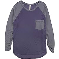 Free People Womens Ruched Sleeve Basic T-Shirt, Purple, X-Small
