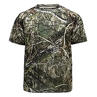 Mossy Oak Men's Camo Hunting Shirt Short Sleeve Stretch