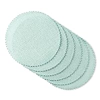 Martha Stewart Woven Water Resistant Lindos Placemat Set 6-Pack, 15